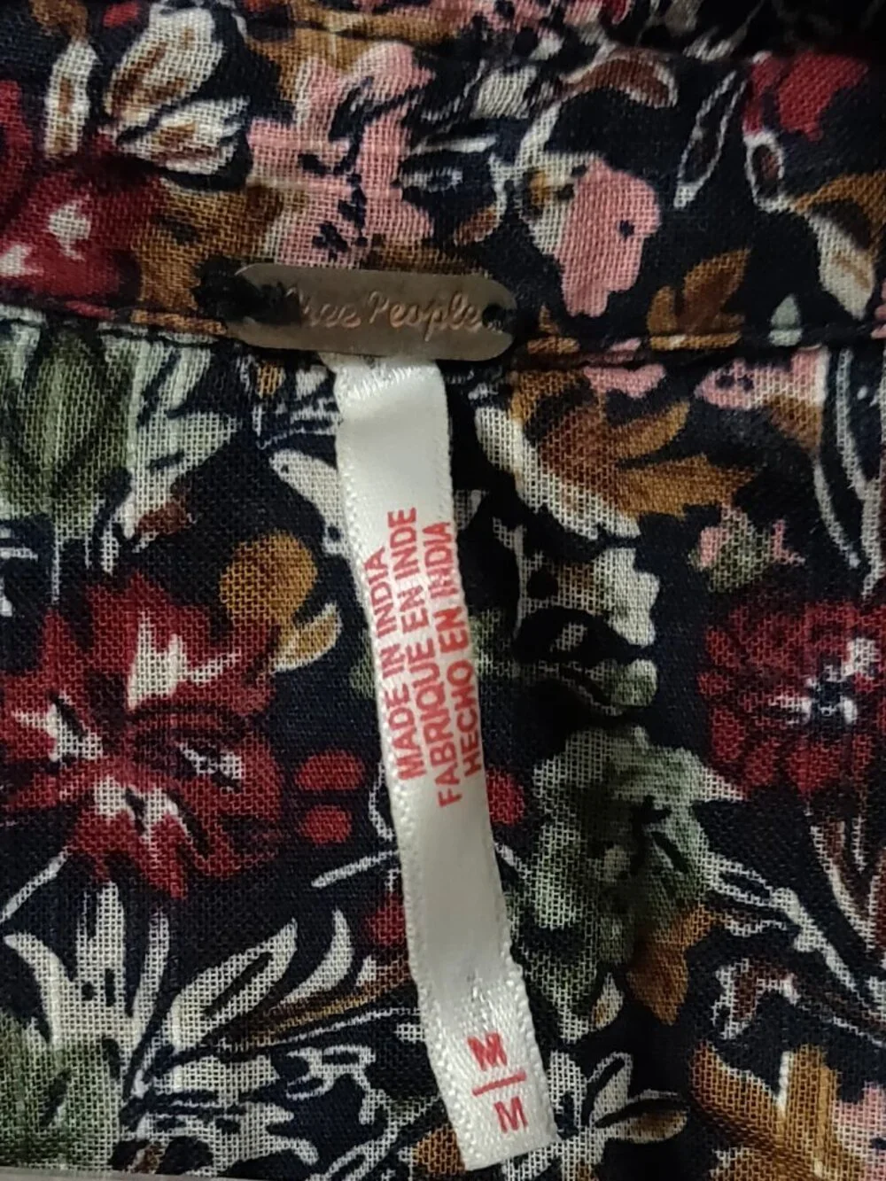 Free People Daybreak Floral Boho Blouse Size Medium